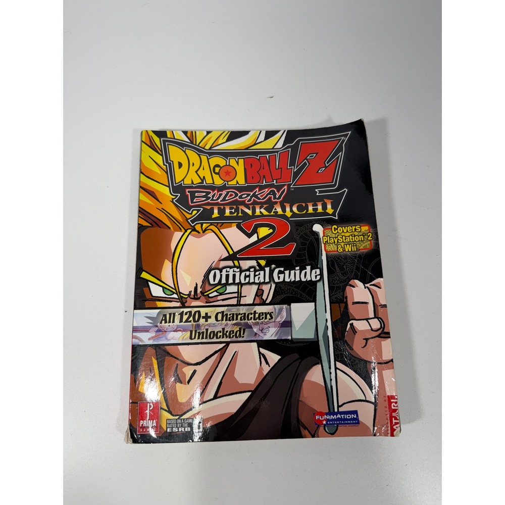 Dragon Ball Z Budokai Tenkaichi 2 Prima Official Guide PS2 Wii Strategy Book